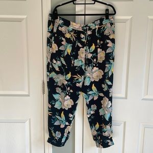 Floral Ann Taylor Joggers